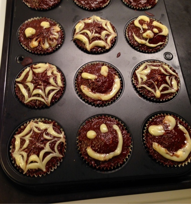 Choklad cupcakes (halloween edition)