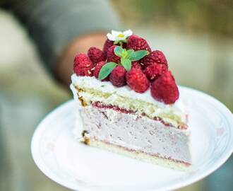 Raspberry Cheesecake cake