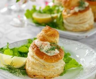 Vol au vent med två fyllningar