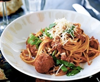 Italienska köttbullar i tomatsås