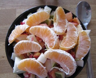 Fruktsallad och Rotfruktsgratäng