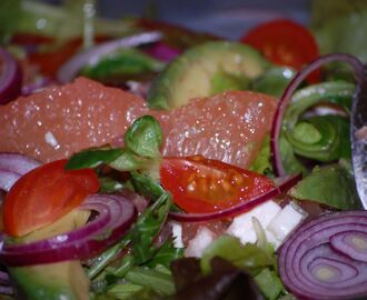 Sallad med avocado och grapefrukt - Maja - Sveriges största provkök - Kokaihop.se