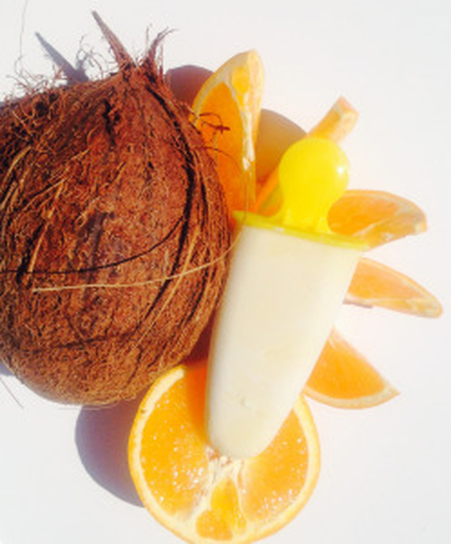 Kokosglass med smak av apelsin