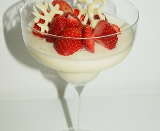 Panacotta med vitchoklad