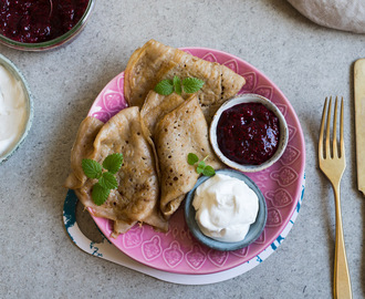 Veganska glutenfria pannkakor – bästa receptet!