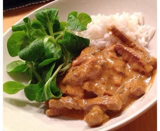 Krämig Biff Stroganoff