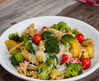 Pesto Pasta Freezer Prep Dinner Bake