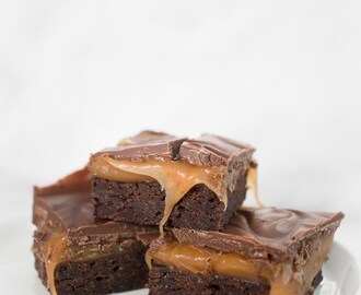 Salted caramel brownie