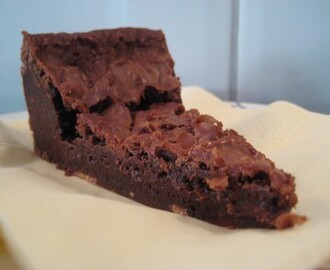 Browniekladdkaka med dubbeldaim