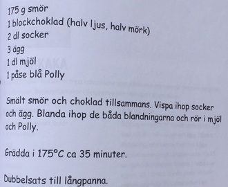 Pollykladdkaka