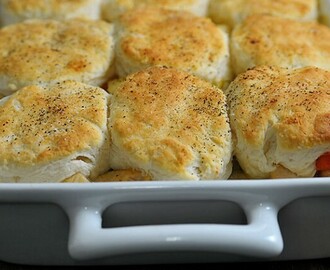 Chicken Pot Pie with Biscuits Recipe