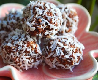 Chokladbollar med kokosolja