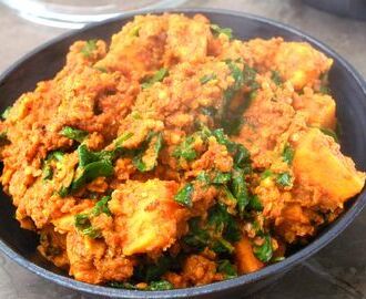 Indisk madras curry med sötpotatis och linser