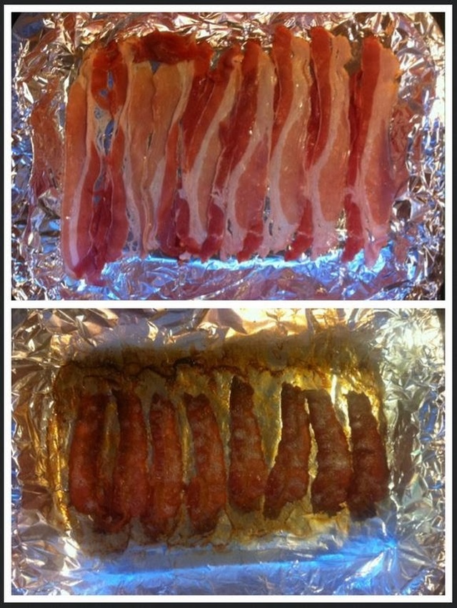 Knaperstekt bacon i ugn