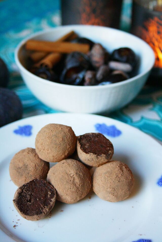 Chokladtryfflar med pepparkakssmak