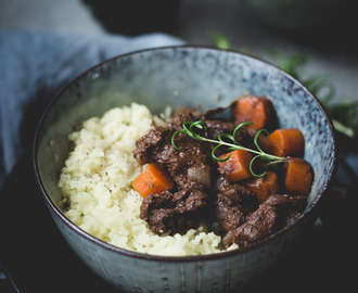 Älggryta med pressad potatis recept - CrockPot.se