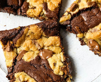 Brookie (Chocolate Chip Cookie and Brownie Bars)