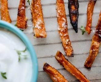 Krispiga sötpotatis pommes frites | Foodfolder - Vin, matglädje och inspiration!