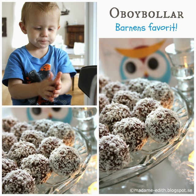 Chokladbollar med oboy - Oboybollar