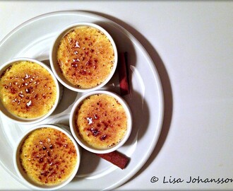 Crème Brûlée med apelsin och kanel