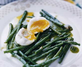 Haricots Verts med sardelldressing