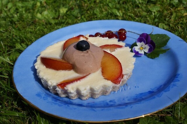 A delicious plum pie for one!