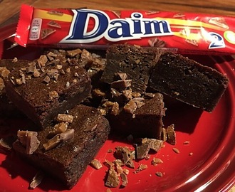 Sega, kladdiga brownies med daim