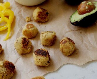 Gluten Free Vegan Falafel with Garlic and Ginger