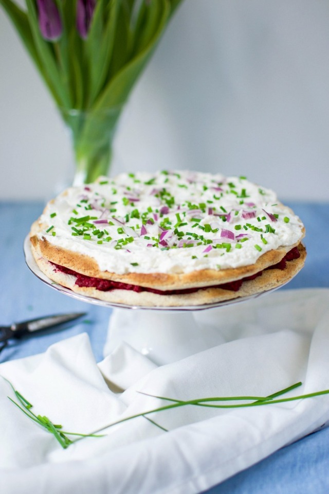 Savory cheesecake – smörgåstårta