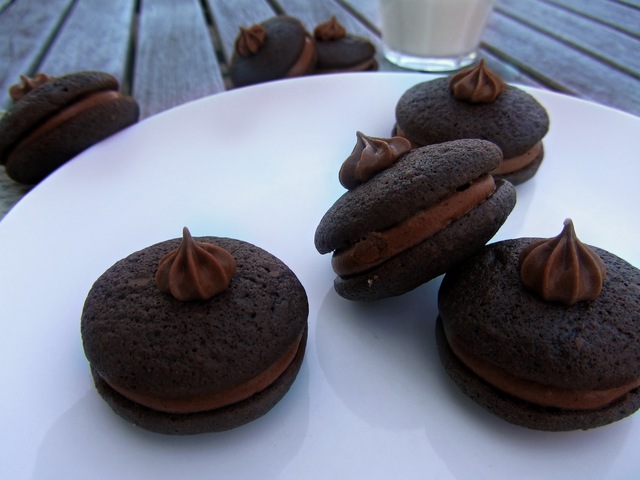 Double chocolate whoopie pies