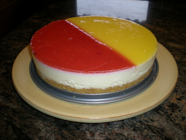 Citroncheesecake med passionsfrukt