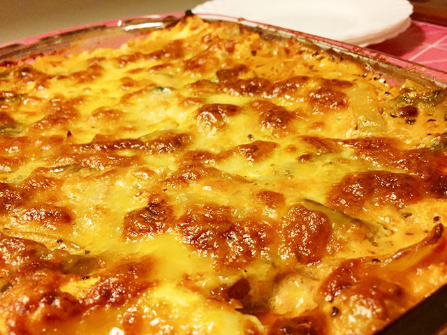 Grymt krämig vegetarisk lasagne