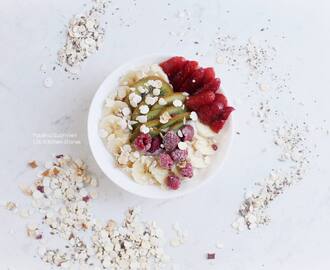 Vegan Oat Yoghurt with Fruits, Berries and Muesli