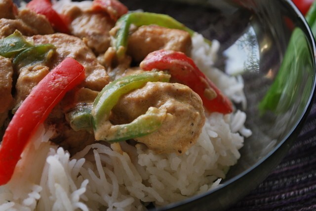 Thailändsk kyckling med grön curry
