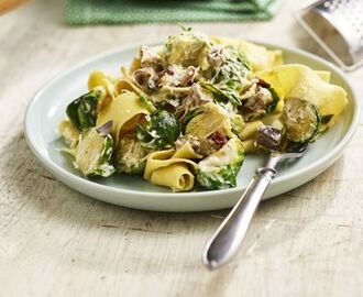 Pasta med brysselkål