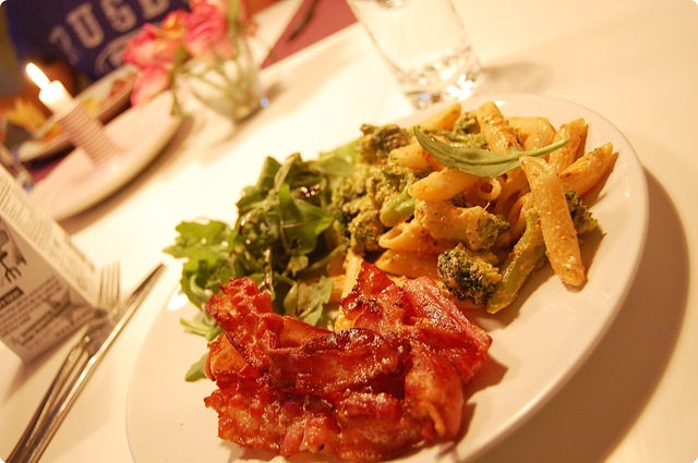 Icas Pasta med broccoli och paprikakräm