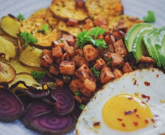 Stekt kassler med sötpotatis (PALEO)