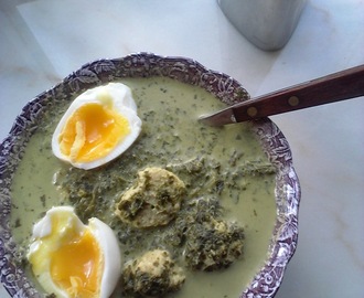 Grönkålssoppa med kycklingfrikadeller