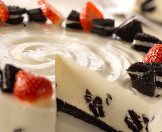 Vaniljcheesecake med Oreo