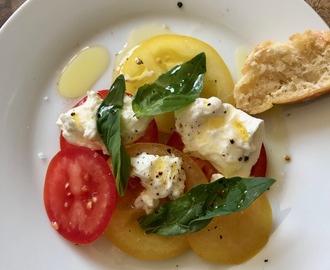 Recept: caprese med burrata