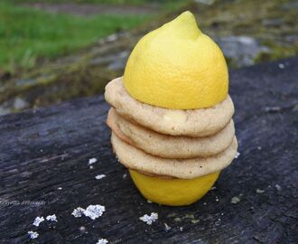 Chocolate chip cookies med citron & vit choklad