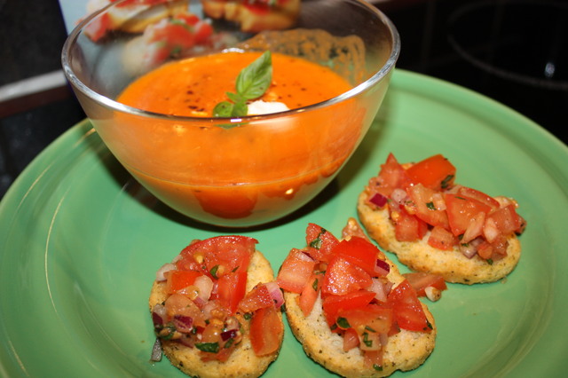 Bruschetta & Keldas tomatsoppa