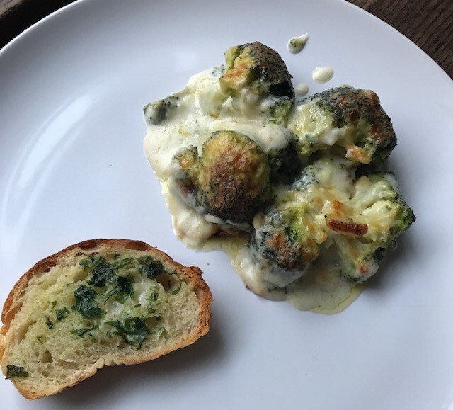 Recept: gratinerad broccoli