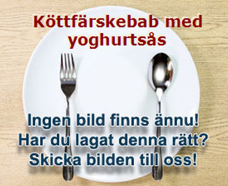 Köttfärskebab med yoghurtsås