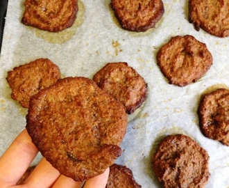 glutenfria  och sockerfria kakor med pepparkakssmak.