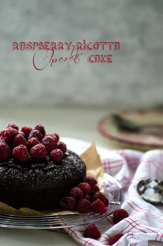 Raspberry Ricotta Chocolate Cake (Chokladkaka med Hallon och Ricotta)