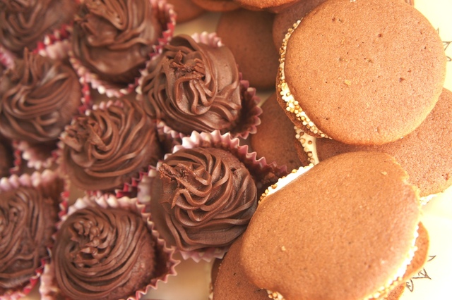 Devil's Food Mini Cupcakes