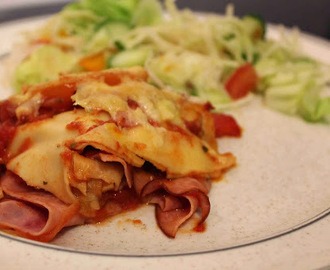 Skinklasagne - pizzalasagne ViktVäktarna