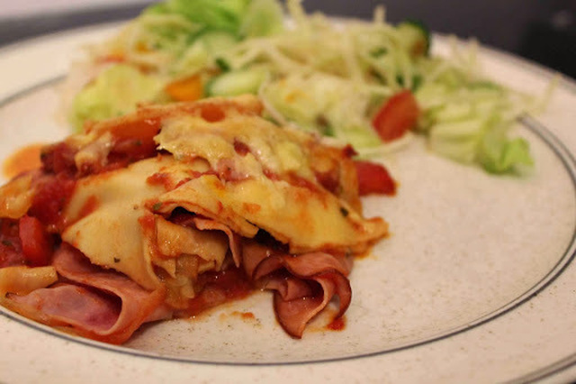 Skinklasagne - pizzalasagne ViktVäktarna