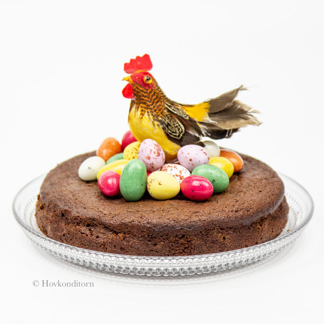 Easter Cake with Salted Caramel Chocolate Eggs